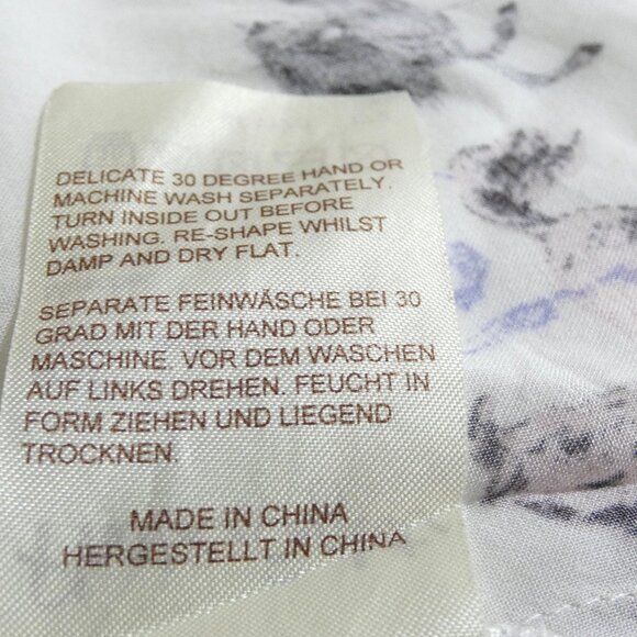 Phase 8 White Blouse Women Size 16 Horse Equestrian Designer Top 3/4 Sleeve Boho - Picture 6 of 7